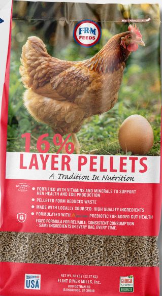 Chicken Feed 16% Layer Pellets FRM, Size: 50lb
