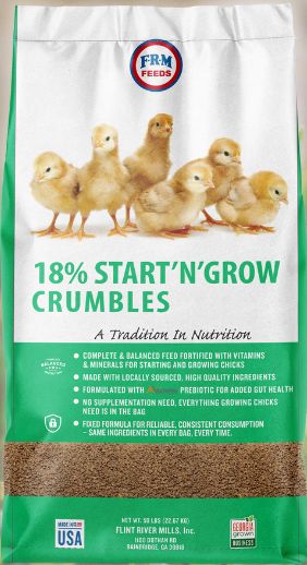 Chicken Feed FRM 18% Start 'N' Grow Crumbles, Size: 50 lb