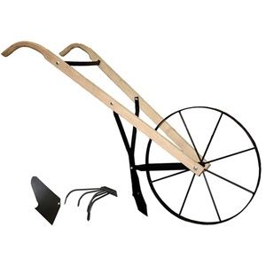 Hi-Wheel Garden Push Plow