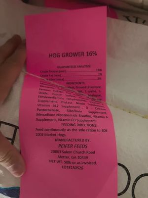 Peifer Hog Grower