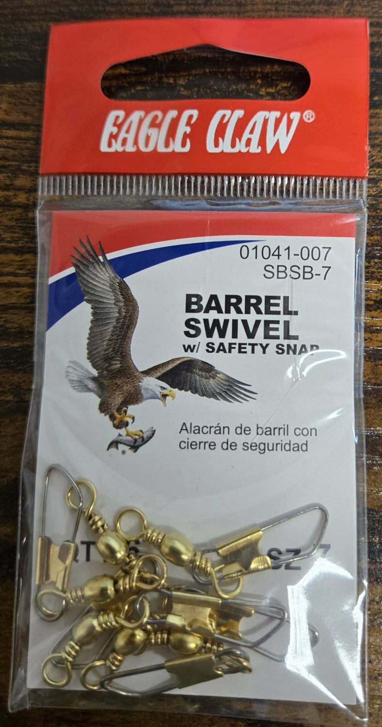 Barrel Swivel with Safety Snap