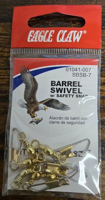 Barrel Swivel with Safety Snap