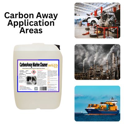 CarbonAway Marine Cleaner - Solvent-Based Carbon Remover for Combustion Residues, Industrial Machinery & Marine Equipment Maintenance