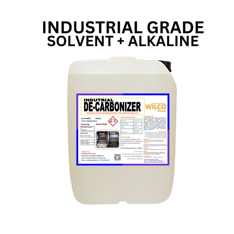 Industrial De-Carbonizer (Alkaline & Solvent Based) – Heavy-Duty Cleaning Solution for Metal Structures – Stainless Steel, Carbon Steel, Iron, and More Industrial De-Carbonizer (Alkaline & Solvent Based) – Heavy-Duty Cleaning Solution for Metal Structures – Stainless Steel, Carbon Steel, Iron, and More