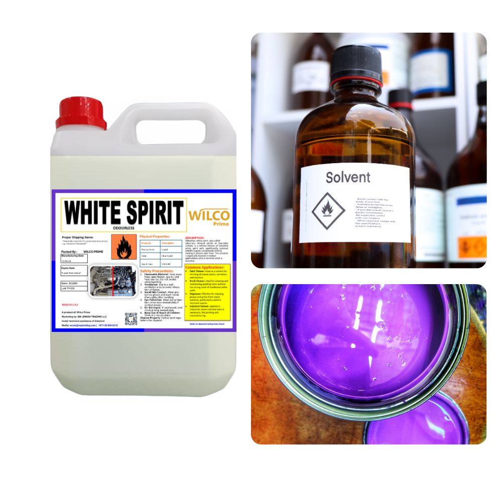Odorless White Spirit 500ml - Professional Grade Paint Thinner, Brush Cleaner & Degreaser for Industrial & DIY Applications