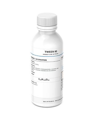 Tween 80 (Polysorbate 80)  - Professional Grade Non-Ionic Surfactant & Emulsifier for Industrial, Laboratory & DIY Applications in UAE
