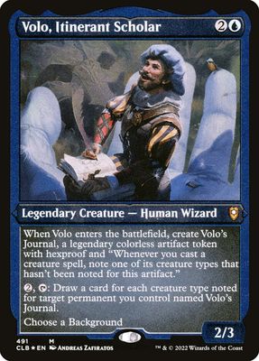 Volo, Itinerant Scholar (Etched Foil) CLB_491