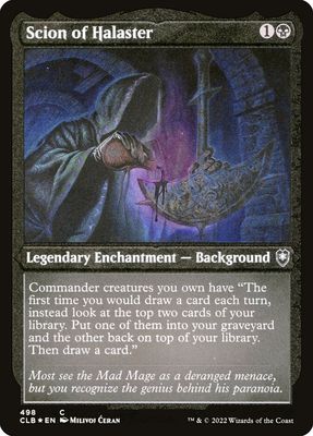 Scion of Halaster (Etched Foil) CLB_498