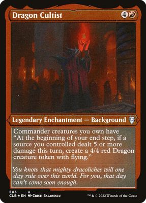 Dragon Cultist (Etched Foil) CLB_503