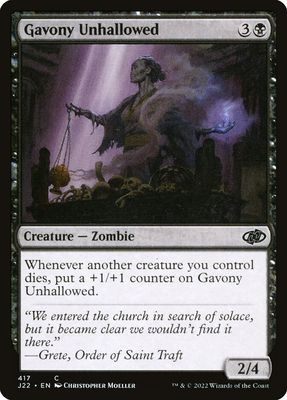 Gavony Unhallowed J22_417