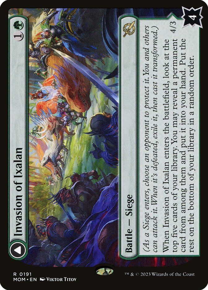 Invasion of Ixalan // Belligerent Regisaur MOM_191