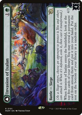 Invasion of Ixalan // Belligerent Regisaur MOM_191