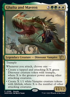 Ghalta and Mavren (Bundle Promo) (Foil) MOM_386