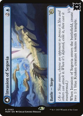 Invasion of Segovia // Caetus, Sea Tyrant of Segovia MOM_63