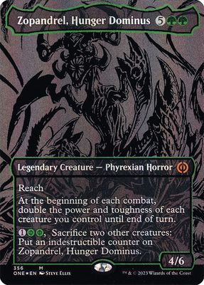 Zopandrel, Hunger Dominus (Oil Slick Foil) ONE_356