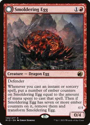 Smoldering Egg // Ashmouth Dragon MID_159