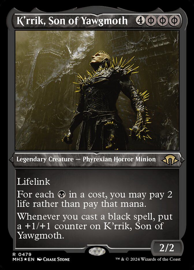 K&#39;rrik, Son of Yawgmoth (Etched Foil) MH3_479