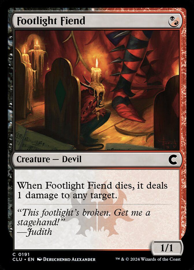 Footlight Fiend CLU_191