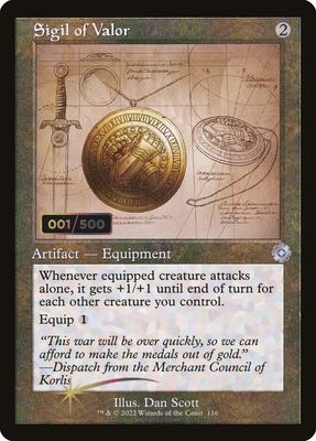Sigil of Valor (Serialized) (Foil) BRR_116z
