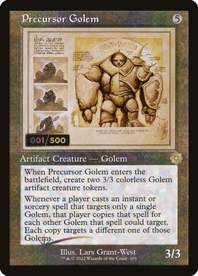 Precursor Golem (Serialized) (Foil) BRR_105z