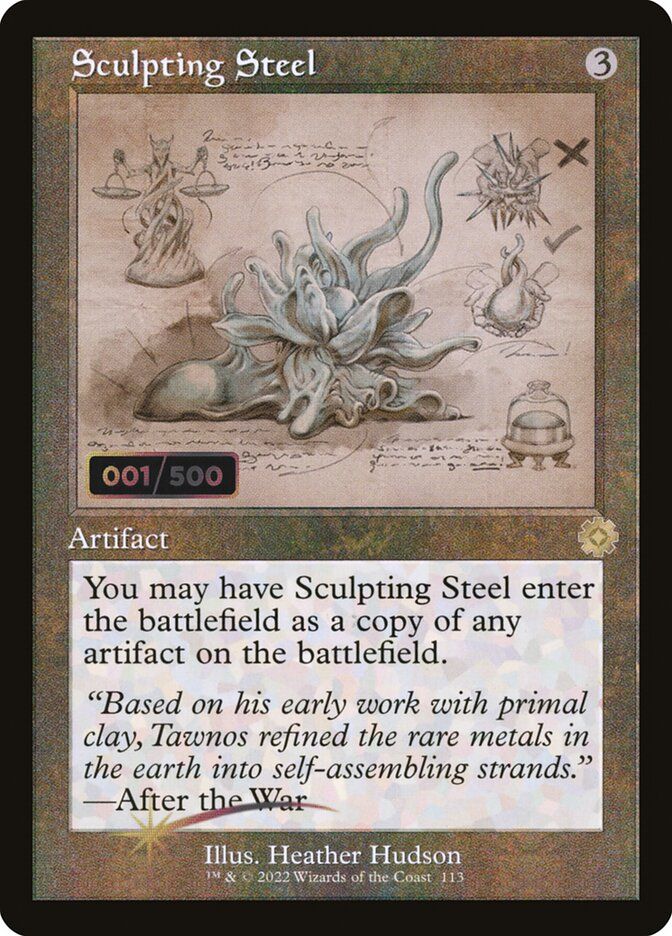 Sculpting Steel (Serialized) (Foil) BRR_113z