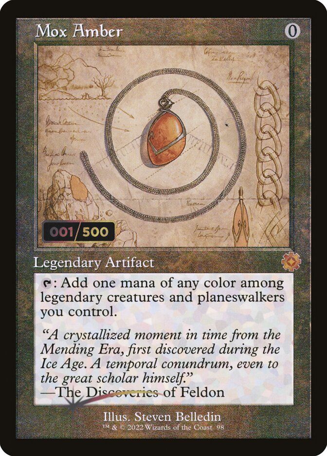 Mox Amber (Serialized) (Foil) BRR_98z