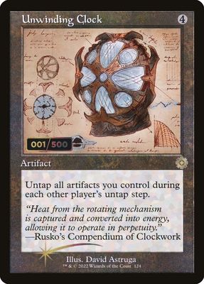 Unwinding Clock (Serialized) (Foil) BRR_124z