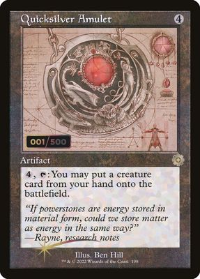 Quicksilver Amulet (Serialized) (Foil) BRR_108z