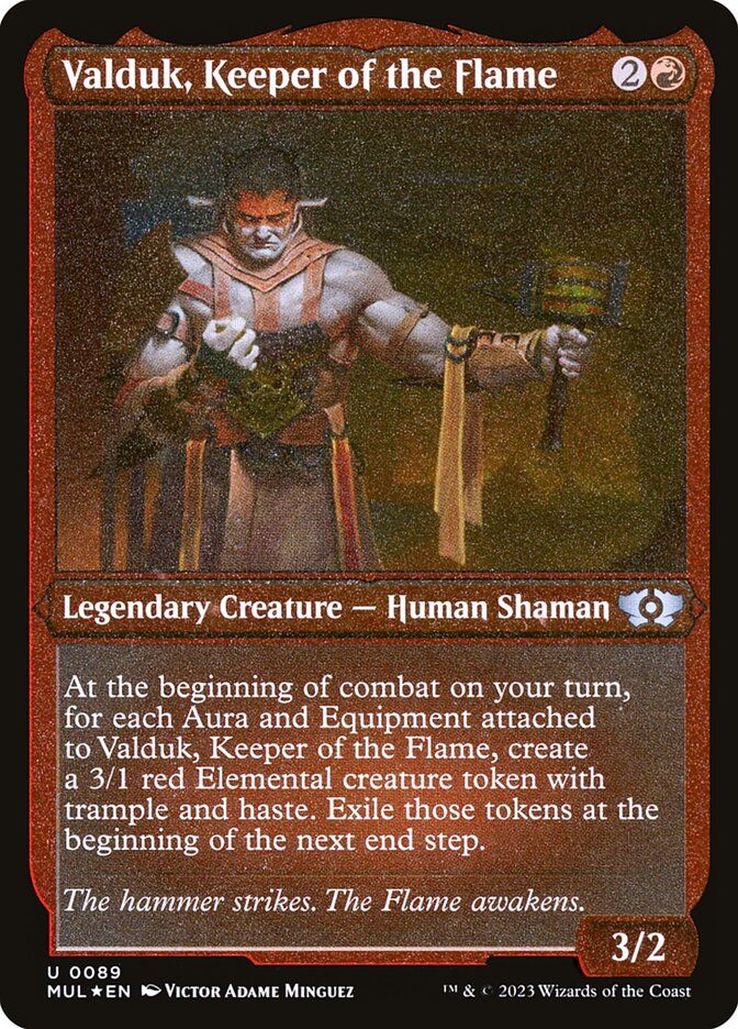 Valduk, Keeper of the Flame (Etched Foil) MUL_89