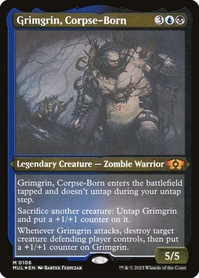 Grimgrin, Corpse-Born (Etched Foil) MUL_106