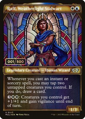 Raff, Weatherlight Stalwart (Double Rainbow Foil) (Serialized) MUL_186z