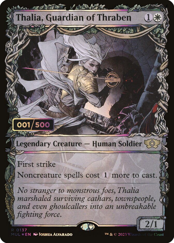 Thalia, Guardian of Thraben (Double Rainbow Foil) (Serialized) MUL_137z