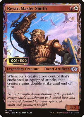 Reyav, Master Smith (Double Rainbow Foil) (Serialized) MUL_187z