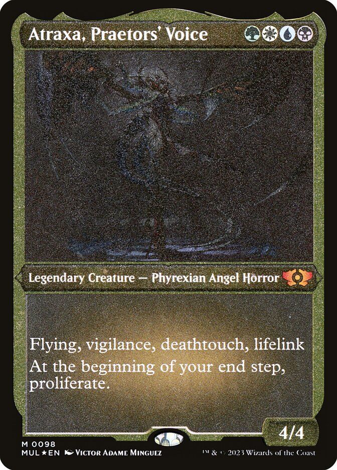 Atraxa, Praetors&#39; Voice (Etched Foil) MUL_98