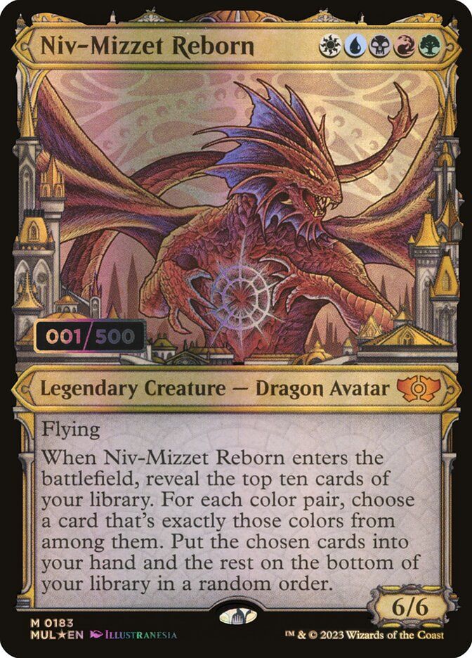 Niv-Mizzet Reborn (Double Rainbow Foil) (Serialized) MUL_183z