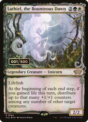 Lathiel, the Bounteous Dawn (Double Rainbow Foil) (Serialized) MUL_180z