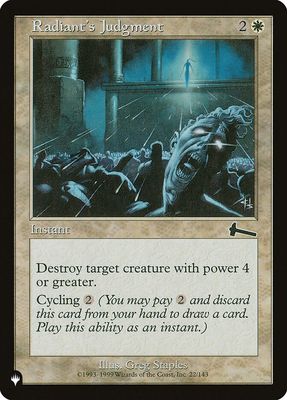 Radiant&#39;s Judgment LIST_ULG-22