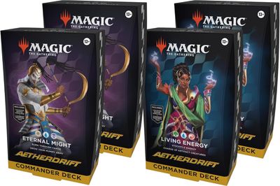 Aetherdrift Commander Deck Bundle - 2 of Each Deck (2 Living Energy + 2 Eternal Might)