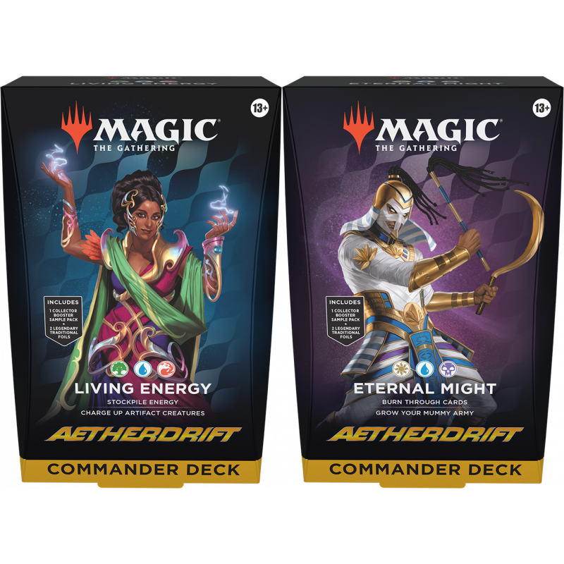 Aetherdrift Commander Deck Set - 1 of Each Deck (1 Living Energy + 1 Eternal Might)