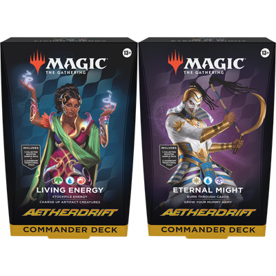 Aetherdrift Commander Deck Set - 1 of Each Deck (1 Living Energy + 1 Eternal Might)