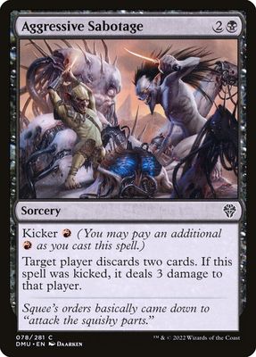 Aggressive Sabotage DMU_78 (Foil)