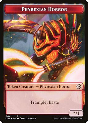 Phyrexian Horror Token ONE_4