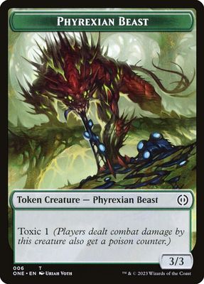 Phyrexian Beast Token ONE_6