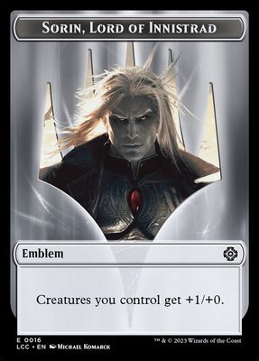Sorin, Lord of Innistrad Emblem LCC_16 // Vampire Token LCI_4