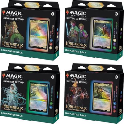 The Lord of the Rings: Tales of Middle-earth Commander  Deck Bundle – Includes Pack of 4 Decks (Sealed)