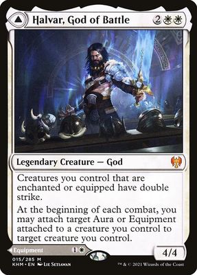 Halvar, God of Battle // Sword of the Realms KHM_15