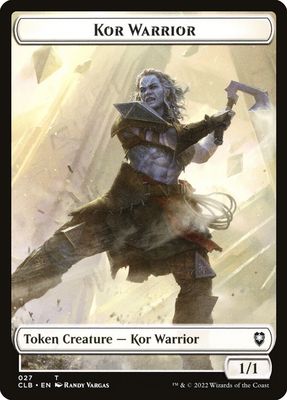 Kor Warrior Token CLB_27
