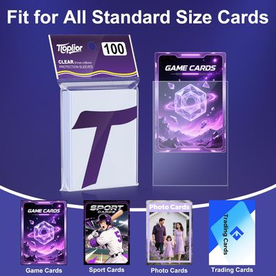 66×91mm card sleeves, Soft Penny Sleeves Pack of 1 (Picture may not be actual product as package may vary)