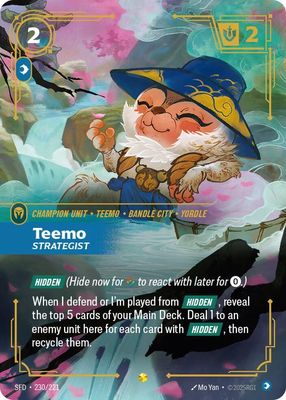 Teemo - Strategist (Overnumbered)(Foil) SFD_230