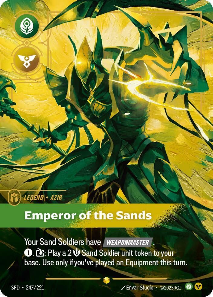 Azir - Emperor of the Sands (Overnumbered) (Foil) SFD_247